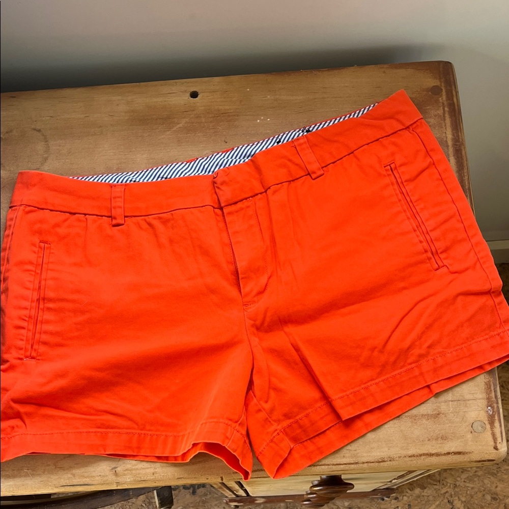 STYLUS Bright Orange Chino Bermuda Shorts